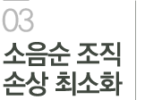 소음순 조직 손상 최소화